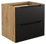 Schrank unter waschbecken LUXOR CUW60 2D Schwarz