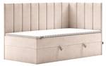 Jugendbett Boxspringbett Beti Creme - Breite: 80 cm - H3