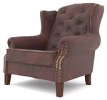 Chesterfield Ohrensessel Valencia Dunkelbraun