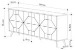 Sideboard Dune Grau - Holzwerkstoff - 35 x 78 x 184 cm