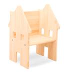 Montessori-Stuhl Kiefernholz. aus