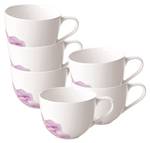 Kaffeetassen Rose Garden 6er Set Porzellan - 9 x 7 x 12 cm