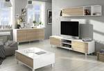 Buffet Zaiken Plus Blanc - Bois manufacturé - Matière plastique - 41 x 75 x 154 cm