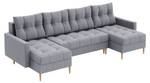 Ecksofa Scando U-Form Grau