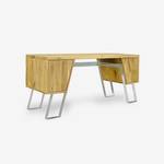 Schreibtisch aus Holz füs Büro BORA I Braun - Massivholz - Holzart/Dekor - 160 x 78 x 60 cm