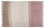 Wollteppich abgestuftes Pink - Echtfell - Textil - 140 x 3 x 200 cm