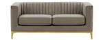 Zweisitzer-Sofa Slender Wood Braun