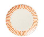 Mexican Fiesta (4er Set) Orange - Fine Bone China - Porzellan - 22 x 3 x 22 cm