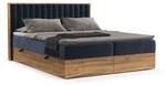 Boxspringbett Komorebi Marineblau - Breite: 140 cm - H3