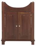 Armoire sous lavabos RETRO CUW85 1D Marron - Bois manufacturé - Matière plastique - 85 x 81 x 35 cm