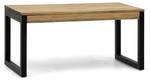 Table Basse relevable 50x120 NG-EV-18 Noir - Bois massif - Bois/Imitation - 120 x 52 x 50 cm