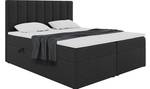 Boxspringbett Erling Schwarz - Breite: 180 cm - H3