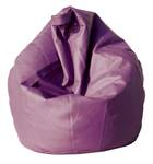 Eleganter Sitzsack Violett - Echtleder - 80 x 120 x 80 cm