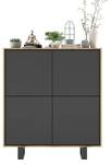 Highboard APOLLO Graphit - Eiche Wotan Dekor