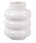 Vase Bobbly Glazed Blanc