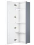 Armoire de salle de bain MATARO Gris - Argenté