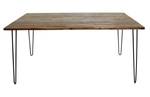 Esstisch SCORPION Braun - Massivholz - Holzart/Dekor - 160 x 75 x 90 cm