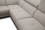 Relax-Ecksofa 4-Sitzer Matera Beige - Ecke davorstehend links - Longchair davorstehend links - Ottomane davorstehend links