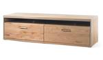 Wohnwand Esma 26 (3-teilig) mit LED Braun - Holzart/Dekor - Holz teilmassiv - 278 x 136 x 52 cm