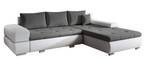 Ecksofa ARZO MINI Lavagrau - Weiß - Breite: 275 cm