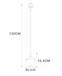 Schienensystem TRACK Messing - Metall - 9 x 130 x 9 cm