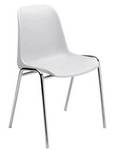 Moderner stapelbarer Stuhl Metall aus