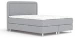 Boxspringbett Salvi Grau - Breite: 200 cm