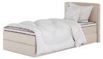 Boxspringbett MITTO CONTI Ecru - Breite: 100 cm - H2