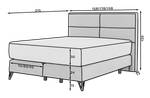 Boxspringbett CANDORIS Rot - Breite: 158 cm