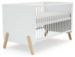 Erweiterbares Babybett PIRATE Weiß - Massivholz - 78 x 88 x 148 cm