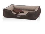 Lit orthopédique pour chien CLARA Beige - Marron - 65 x 18 x 80 cm