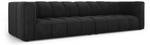 modulares Sofa SERENA 4 Sitzplätze Schwarz