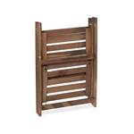 Blumentreppe Holz dunkelbraun Braun - Holzwerkstoff - 41 x 52 x 24 cm