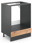 Meuble pour four R-Line 34893 Anthracite - Imitation chêne truffier de sonoma