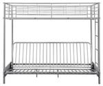 Hochbett MODULO Silber - Metall - 96 x 170 x 198 cm