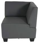 Modular 3-Sitzer Sofa Lyon Grau - Kunstleder - 197 x 76 x 72 cm