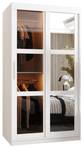 ARMOIRE À PORTES COULISSANTES DOME Largeur : 100 cm - Argenté