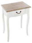 Table de chevet en bois Blanc - Bois manufacturé - 30 x 65 x 47 cm