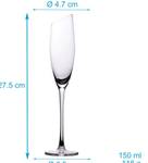 Champagner Sekt Glas Set MALO (4-tlg.) Durchscheinend - Anzahl Teile im Set: 4