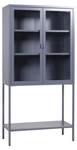 Vitrinenschrank MISHA SC75 2D Grau