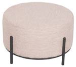 Pouf Troy Beige - Textil - 57 x 34 x 57 cm