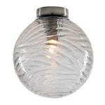 LED Deckenleuchte Ø30cm Glaskugel Klar Silber - Durchscheinend