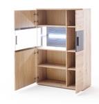 Highboard Claas 5 mit Beleuchtung Braun - Holzwerkstoff - Kunststoff - 90 x 134 x 37 cm