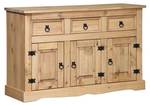 Sideboard Madrid Braun - Massivholz - 132 x 84 x 44 cm