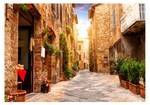 Fototapete Colourful Street Tuscany in