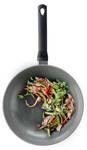 Wok-Pfanne Granite Ceramic Grau - Kunststoff - 2 x 13 x 28 cm