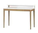Schreibtisch Holz&MDF 110x56 Weiß Weiß - Holzart/Dekor - Holz teilmassiv - 56 x 75 x 110 cm
