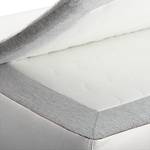 Canapé convertible Bocono Imitation cuir / Tissu - Blanc / Gris clair