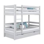 Etagenbett N01 mit Schublade Grau - 90 x 190 cm