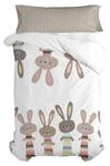 RABBIT FAMILY BETTBEZUG-SET 220 x 155 cm